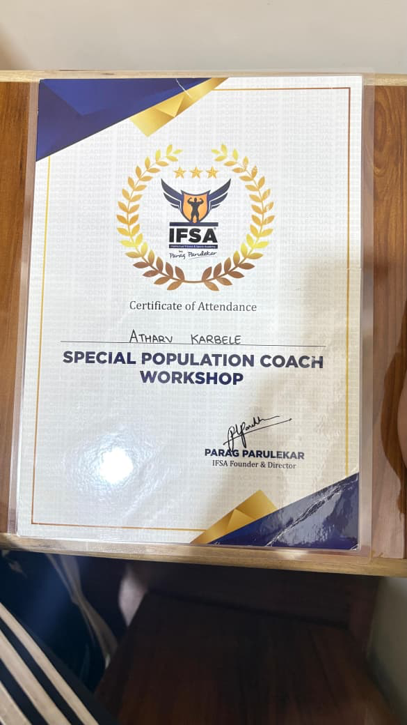 Advanced Fitness Credential - Certificate