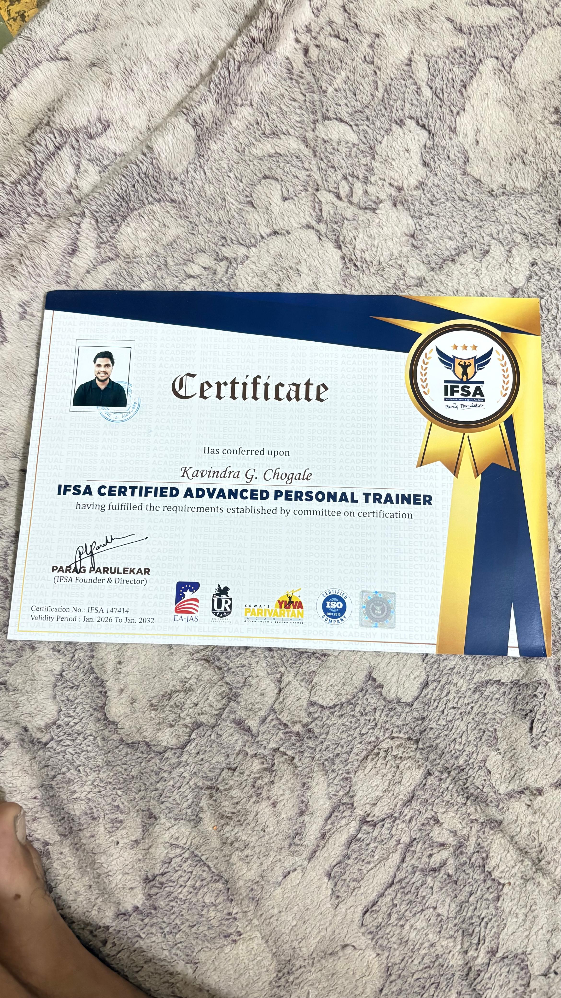 Special Population & Sports Nutrition Certificate - Coach Kavi Chogale