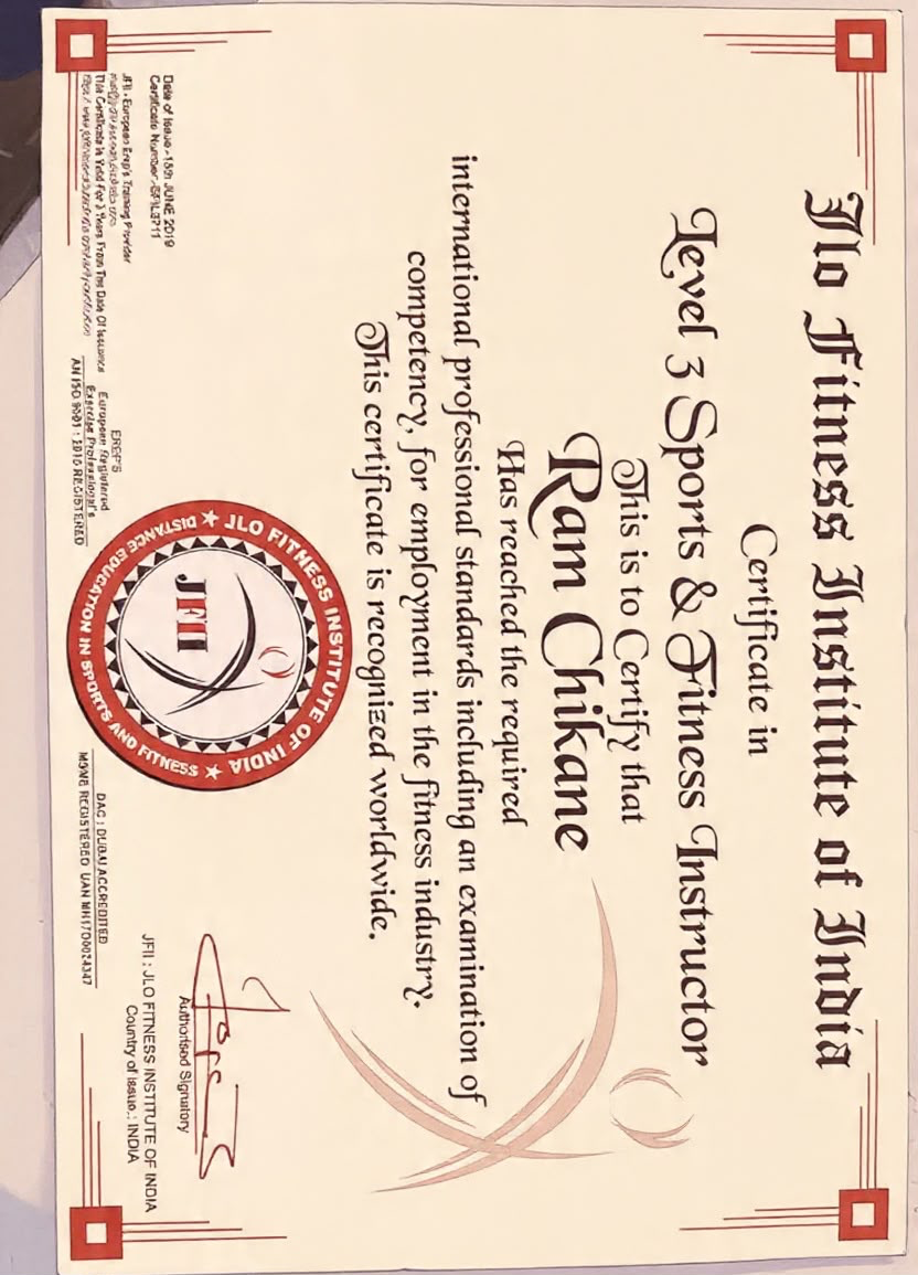 JLO Advanced Certification - Coach Ram Chikane