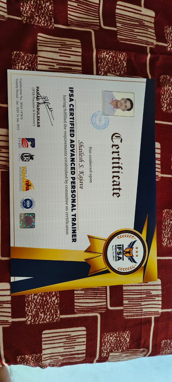 IFSA Personal Training Certificate - Certificate